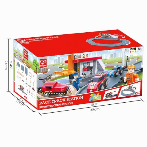 Hape Treno Race Track Station E3734 stazione di pista Green PE