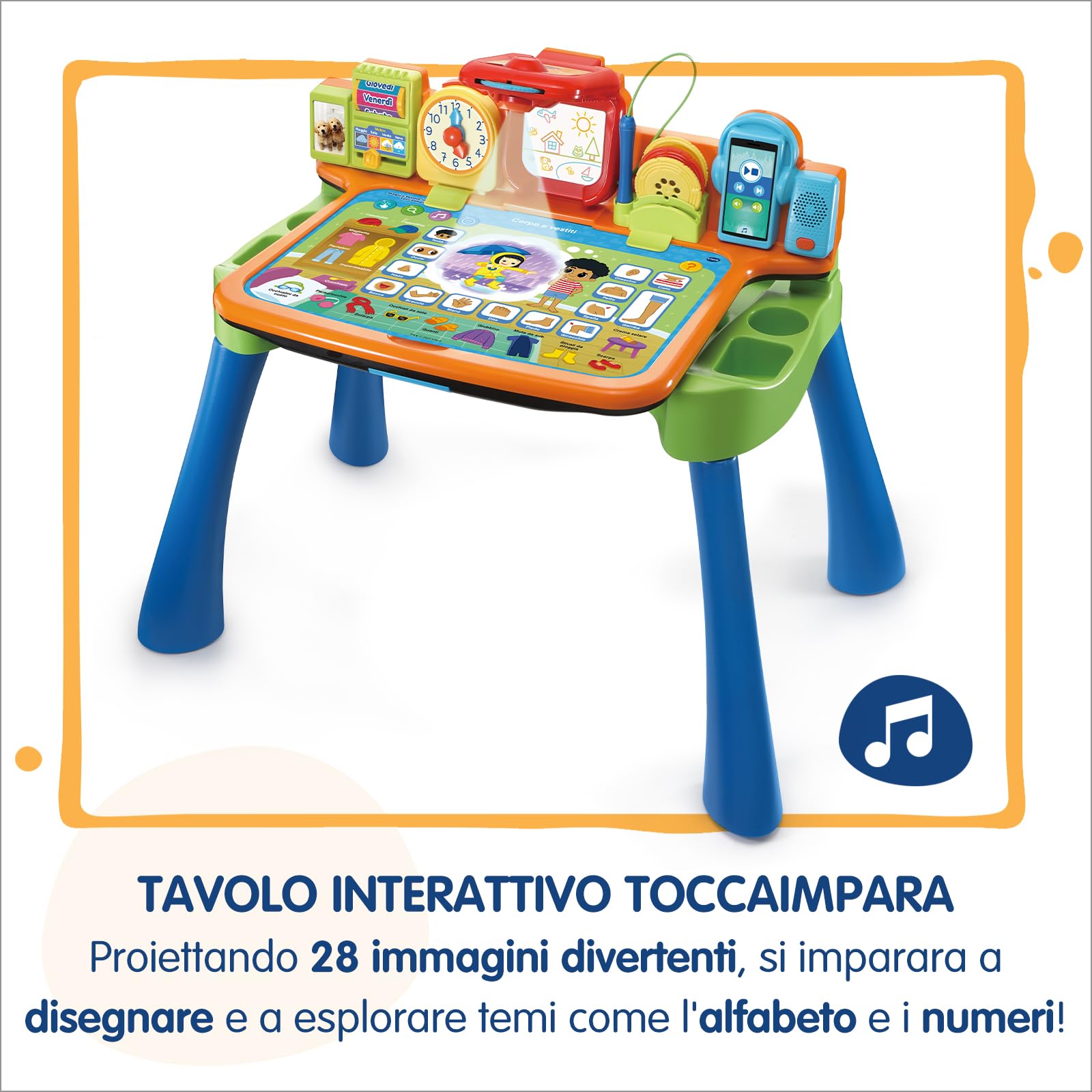 VTech Giocattoli 3-6 anni Magico Tavolo Interattivo ToccaImpara tavolo 5 in 1