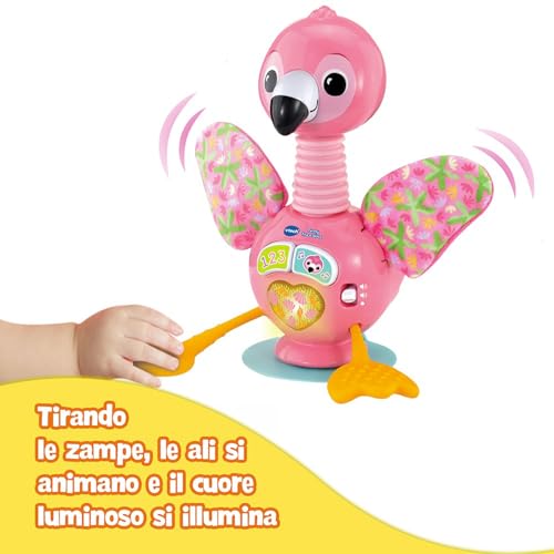 VTech Giocattoli 0-12 mesi Fenny Tira e Gioca fenicottero 3-24 mesi sensoriale