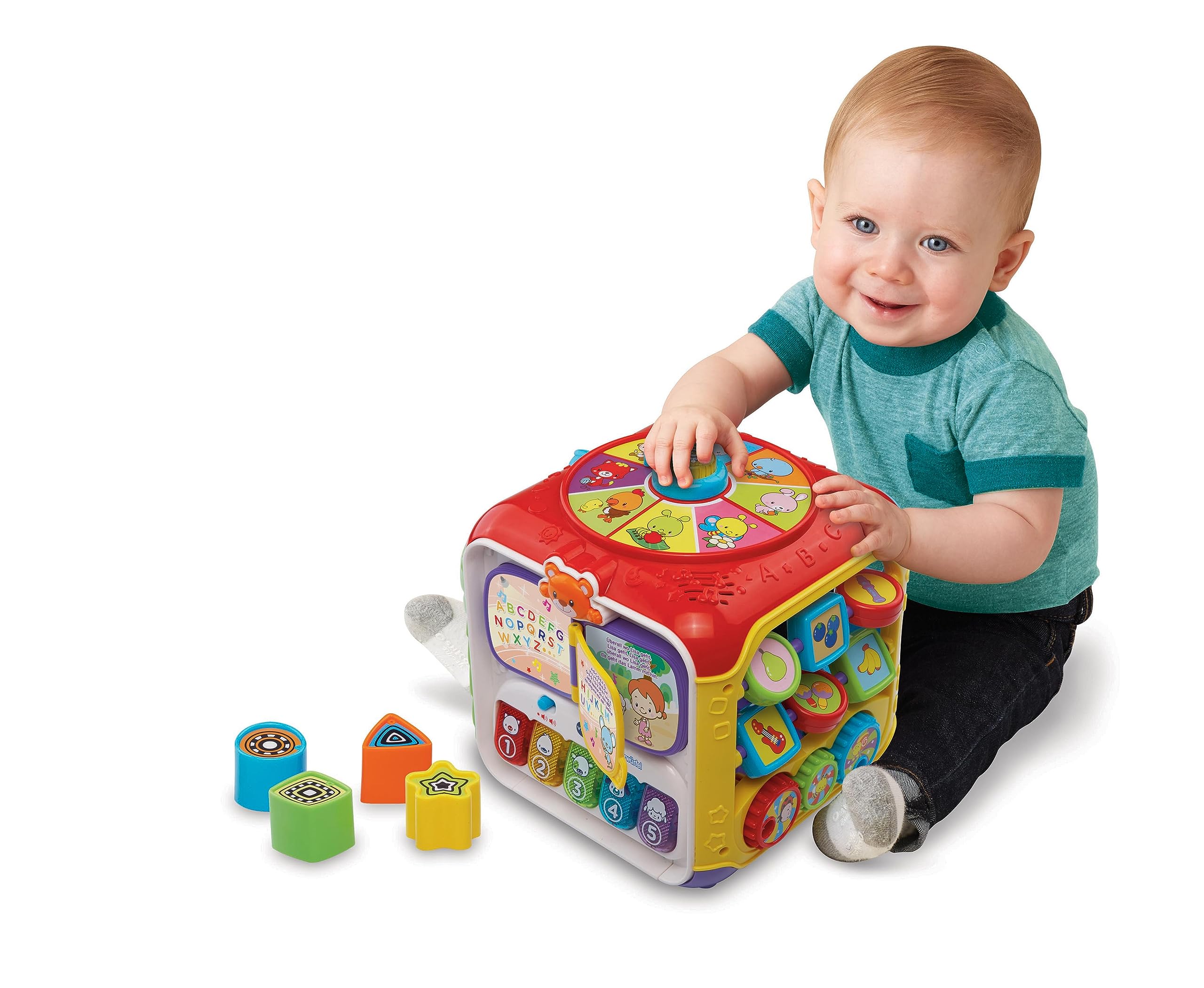 V-Tech Giocattoli 1-3 anni Super Cubo delle Scoperte cubo interattivo 9-36 mesi