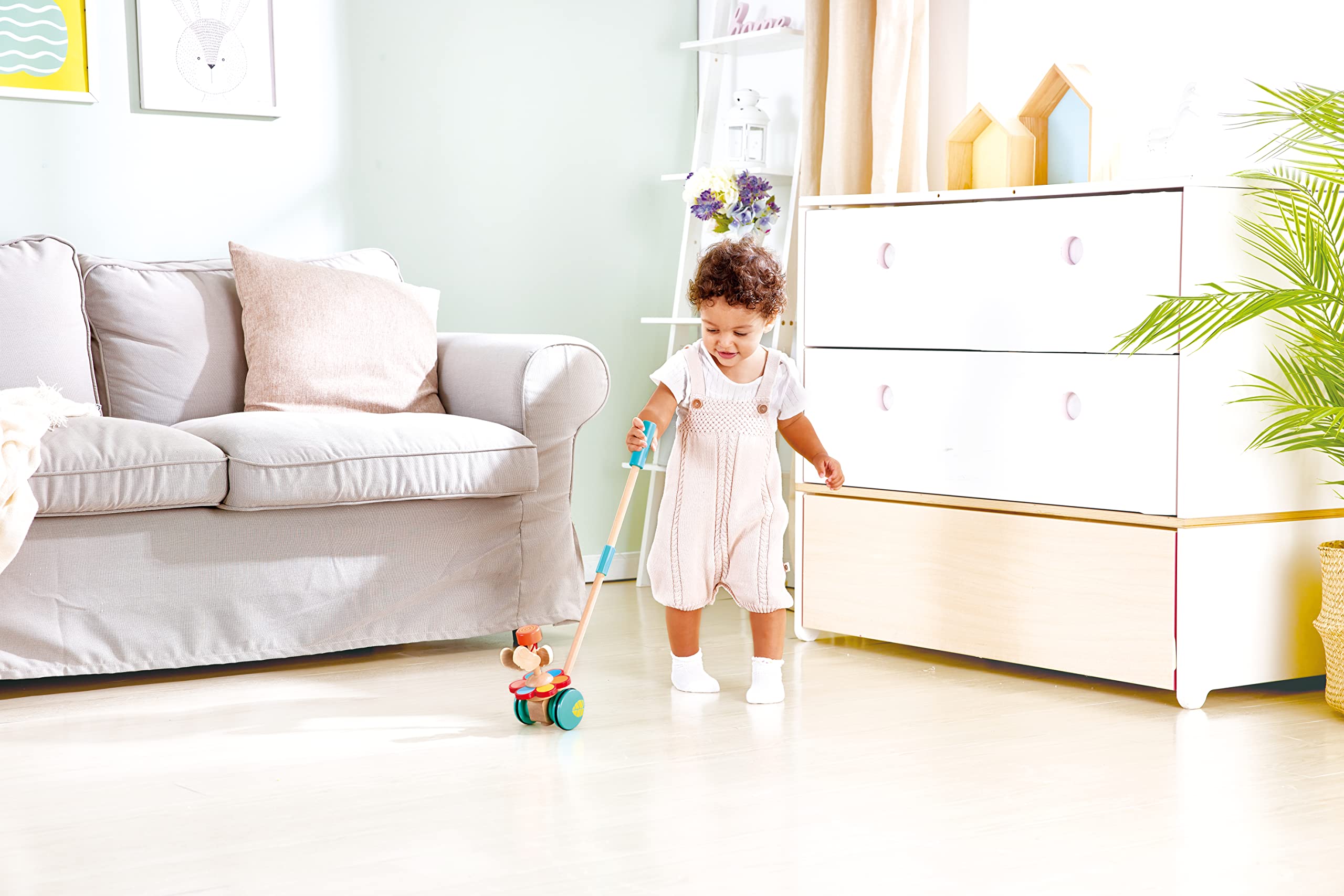 Hape Spingi e cammina E0341 Spingi Farfalle Ballerine in legno