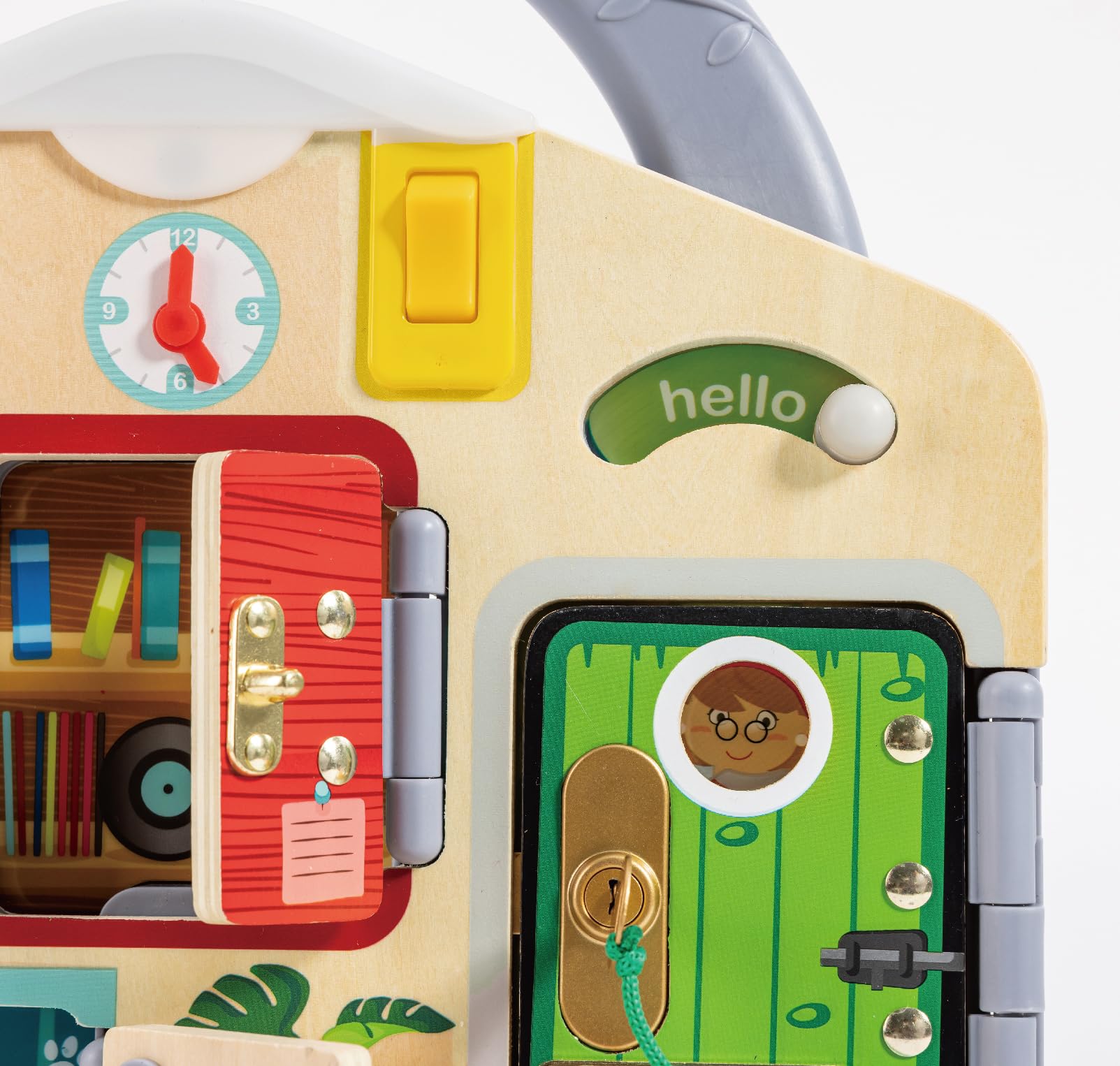 Hape Giocattoli educativi Activity Board multicolore con serrature