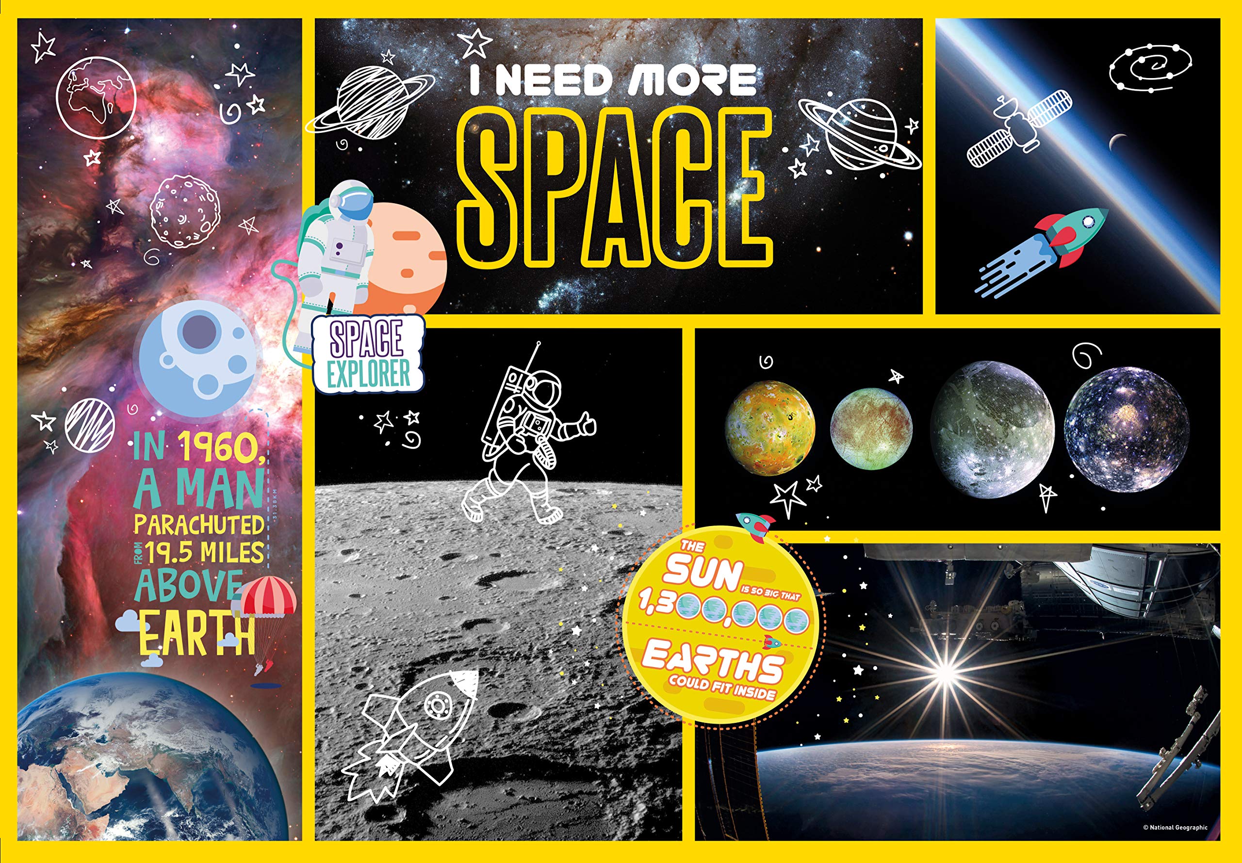 National Geographic Kids I Need More Space puzzle 180 pezzi colorato