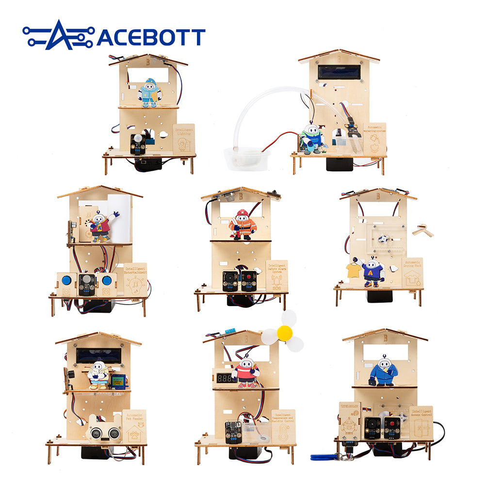 ACEBOTT Education Solution Series QE035 kit smart home ESP32 per scuola