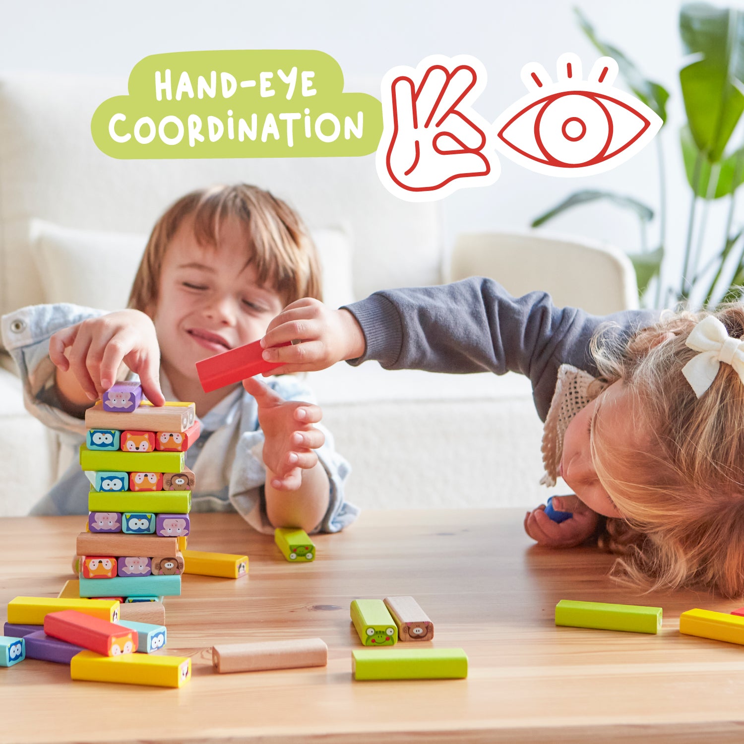 Nene Toys Building & Stacking Animal Stacking Game gioco di equilibrio in legno