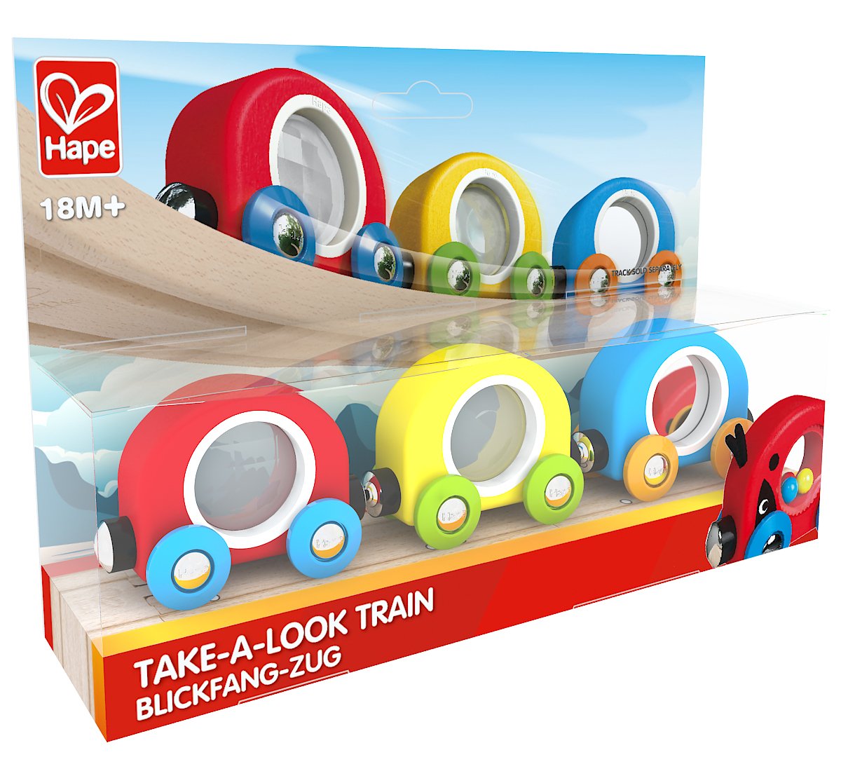 Hape Treno Viaggio Giungla trenino con animali in legno