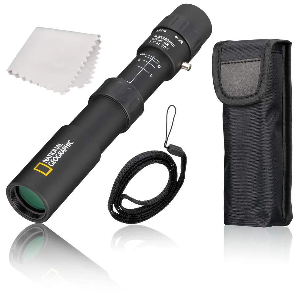 National Geographic Binocoli Zoom 8-25x25 monoculare macro leggero