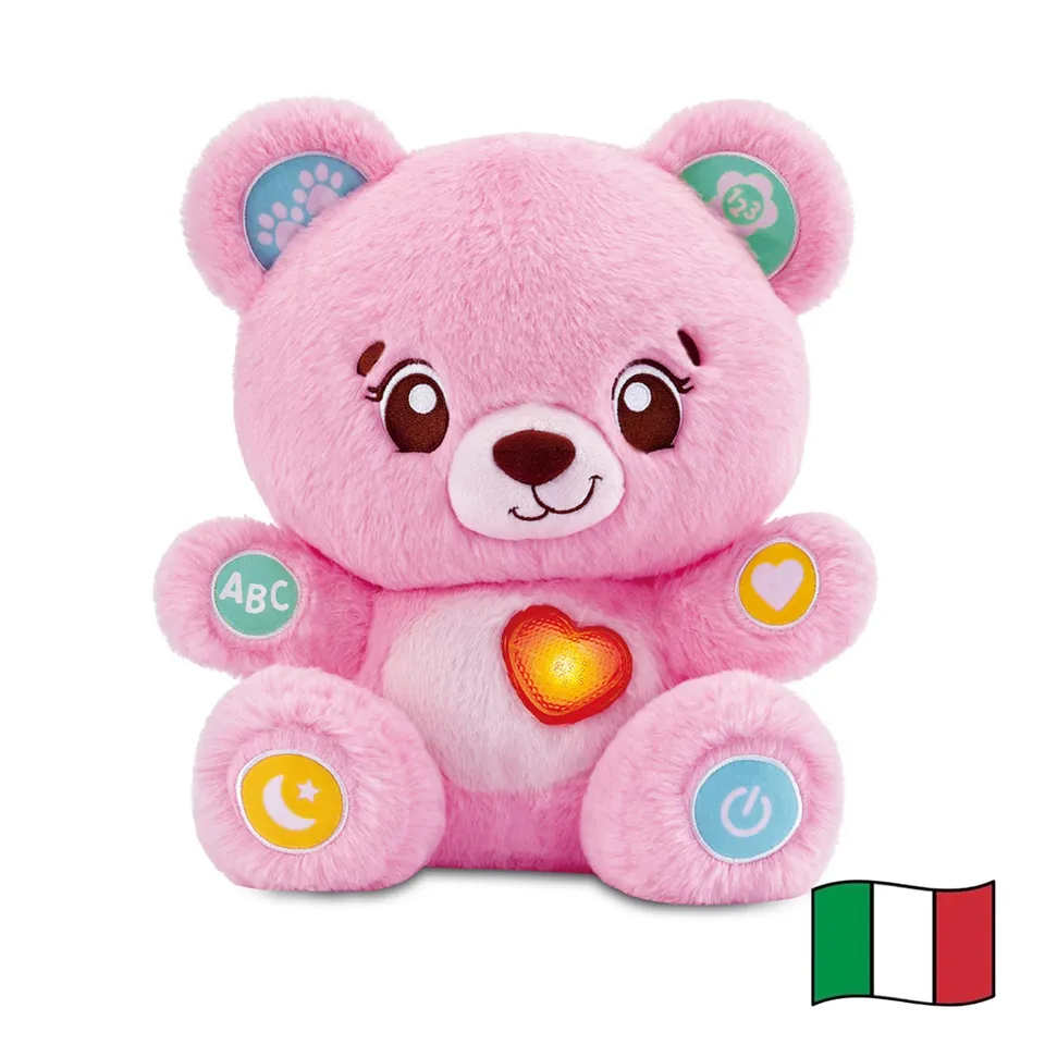 VTech Giocattoli 1-3 anni Biscotto Coccole e Chiacchiere orsetto rosa interattivo