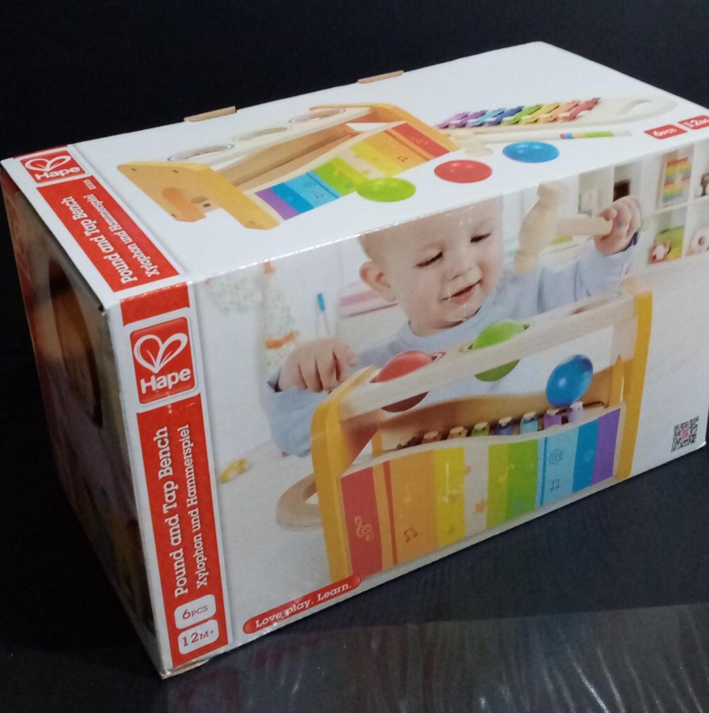 Hape Giochi musicali Banco delle Palline con Xilofono giocattolo in legno
