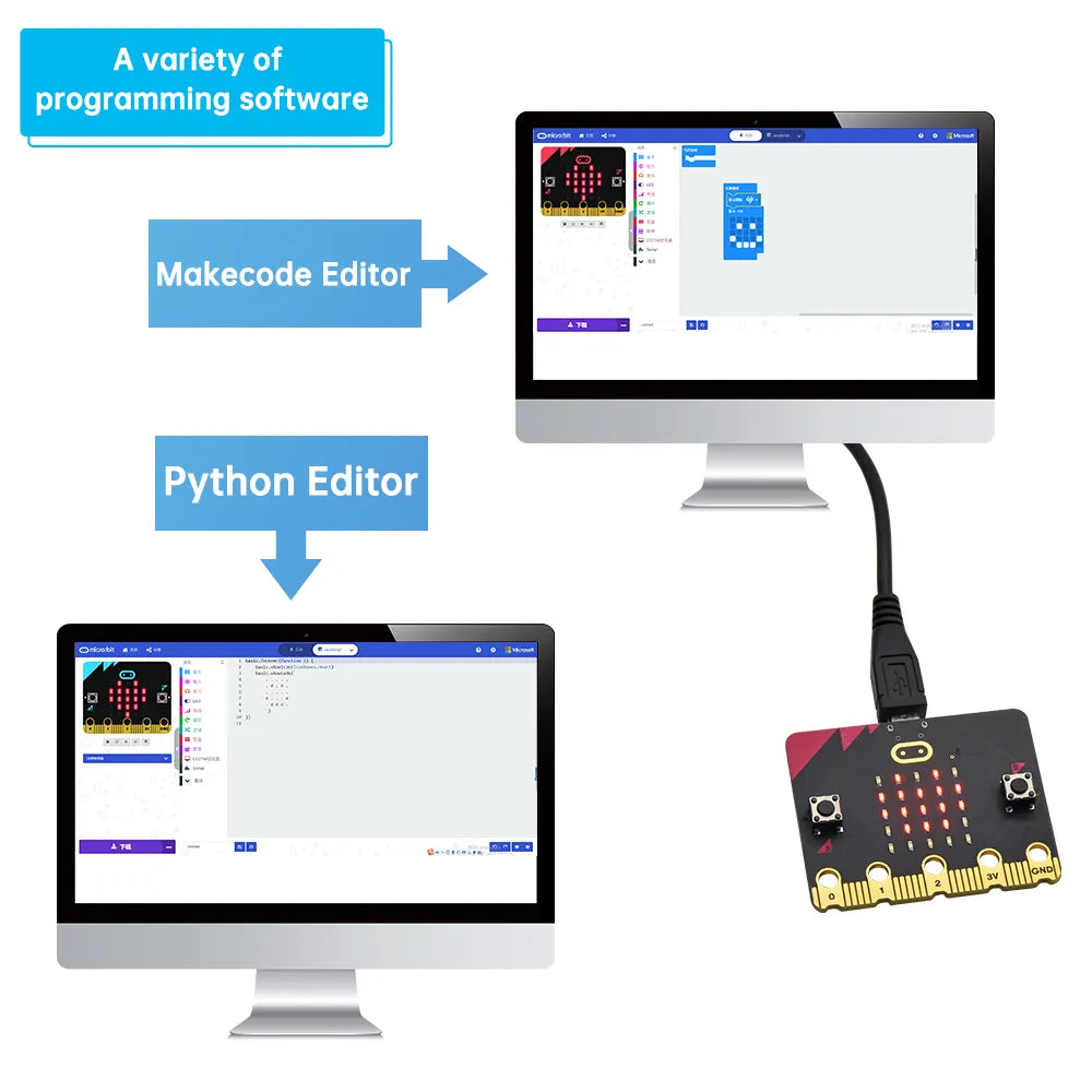 ACEBOTT Controller Boards & Shields BBC Micro: Bit V2.2 scheda di sviluppo