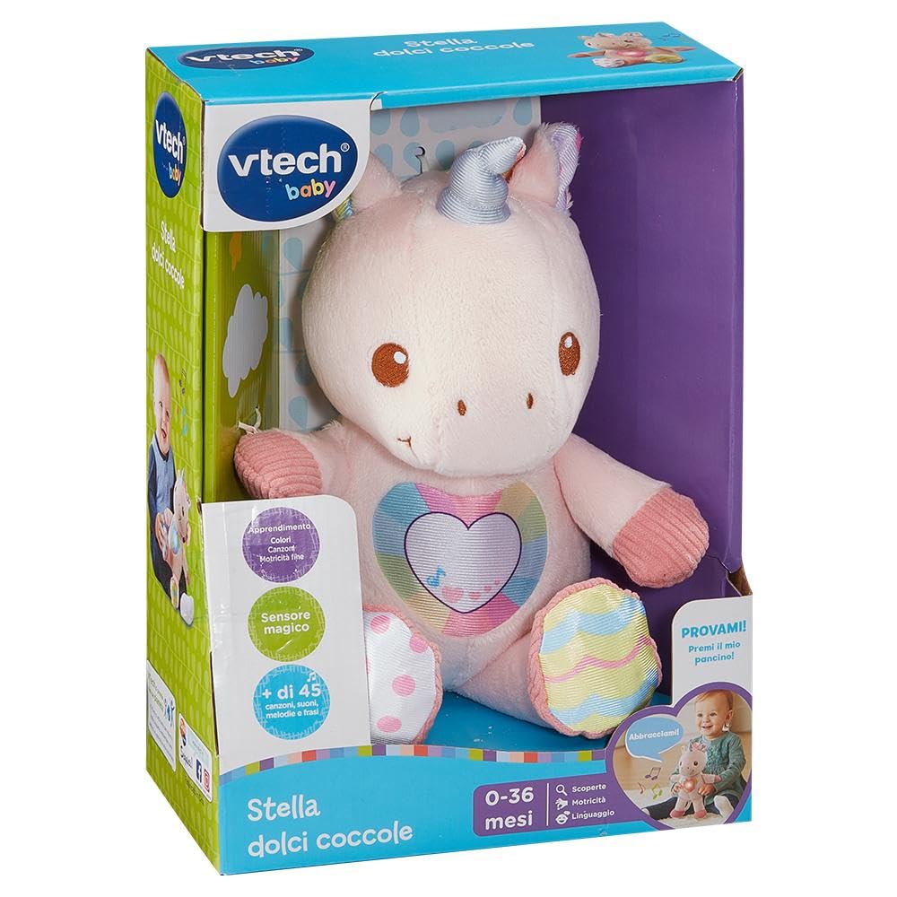 VTech Giocattoli 0-12 mesi Stella Dolci Coccole peluche interattivo gatto