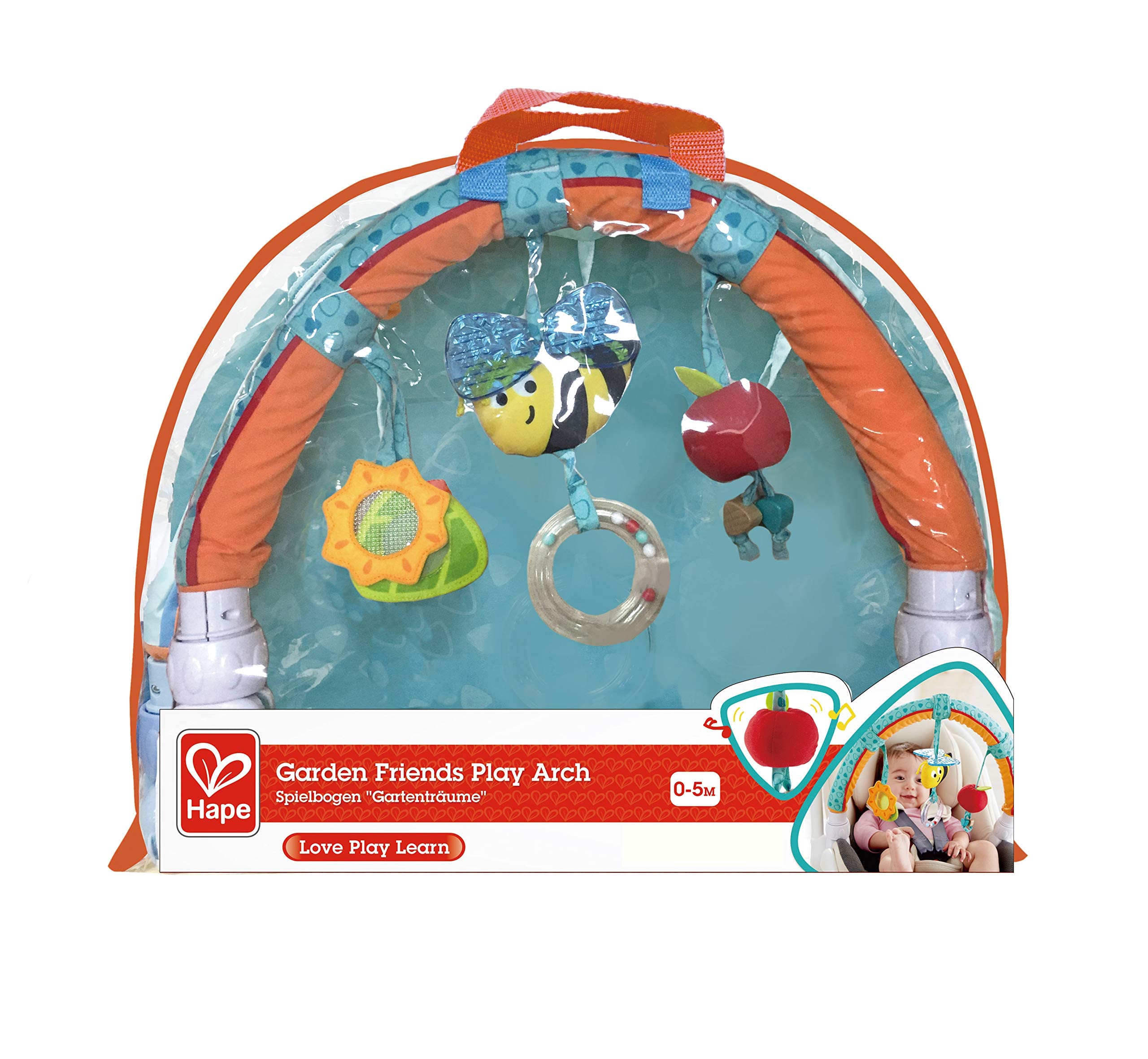 Hape Giocattoli per l’infanzia E0023 Garden Friends arco da gioco turchese