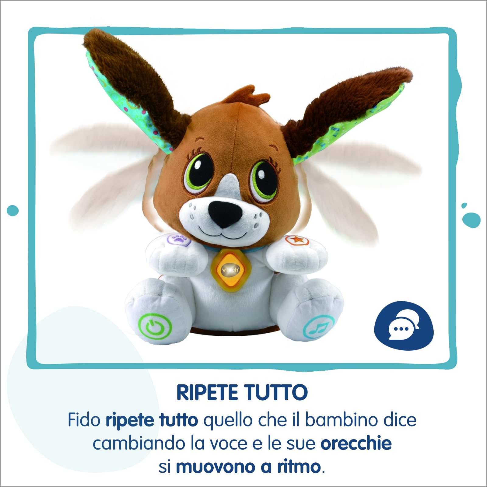 VTech Giocattoli 1-3 anni Fido, Parla e Gioca con Me peluche interattivo
