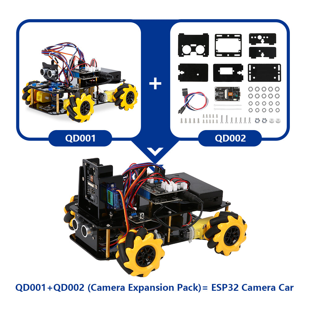 ACEBOTT Explorer Series QD001 kit auto robot 4WD ESP32 Starter