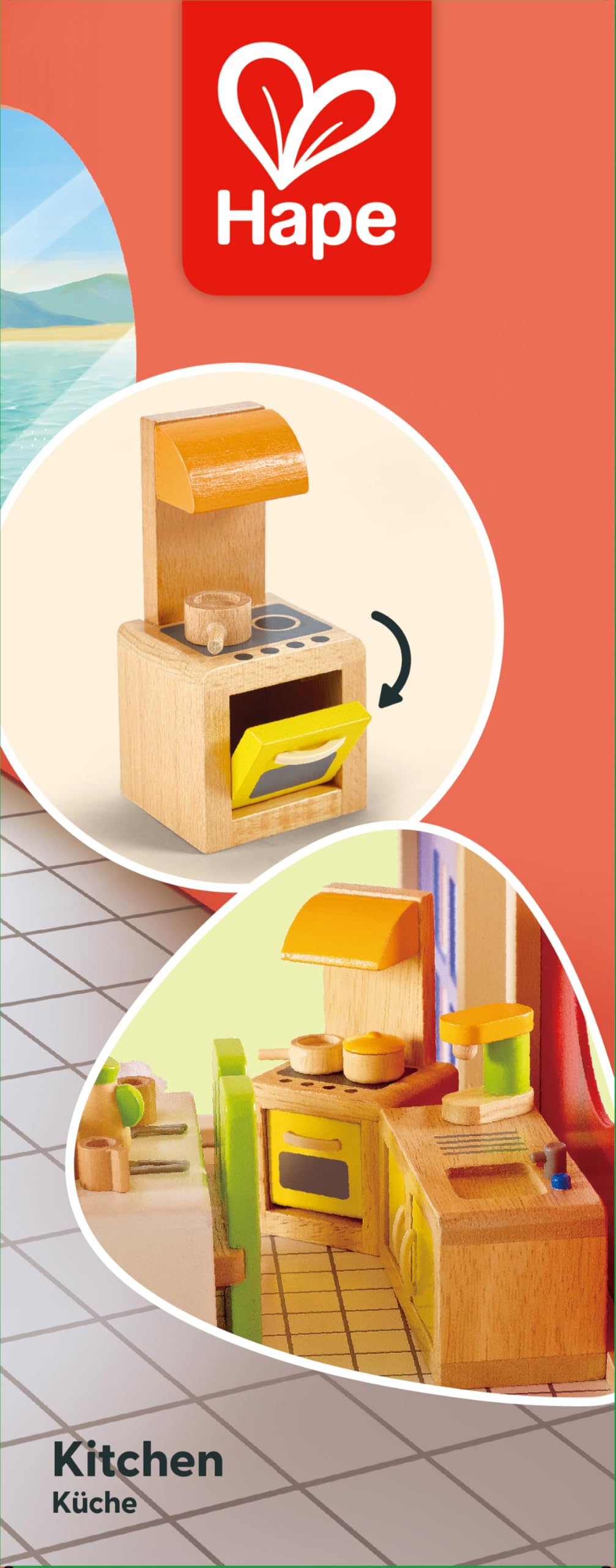 Hape Mobili Cucina casa delle bambole cucina giocattolo in legno