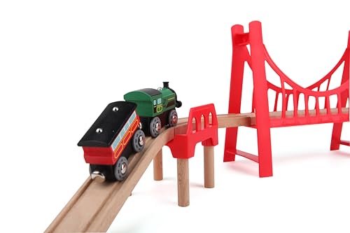 Hape Treno Doppio Ponte Sospeso ponte in legno