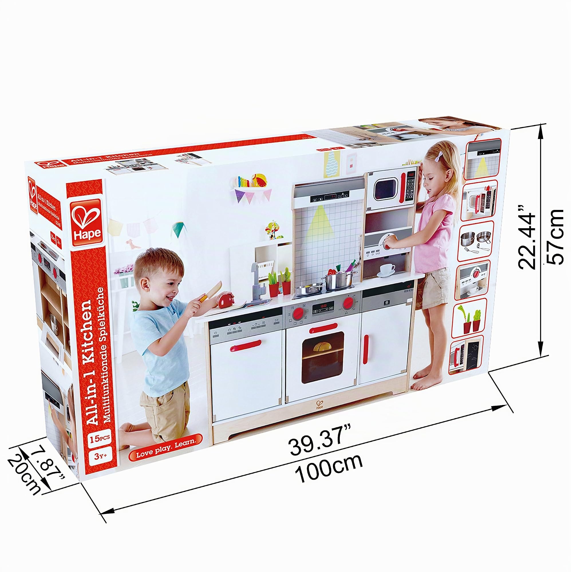 Hape Cucina e accessori E3145 cucina per bimbi all-in-1