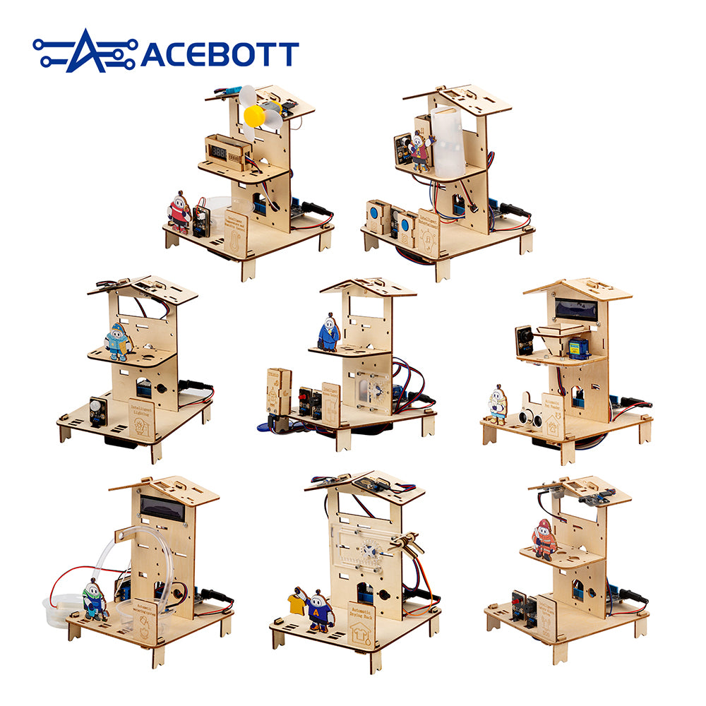 ACEBOTT Education Solution Series QE035 kit smart home ESP32 per scuola