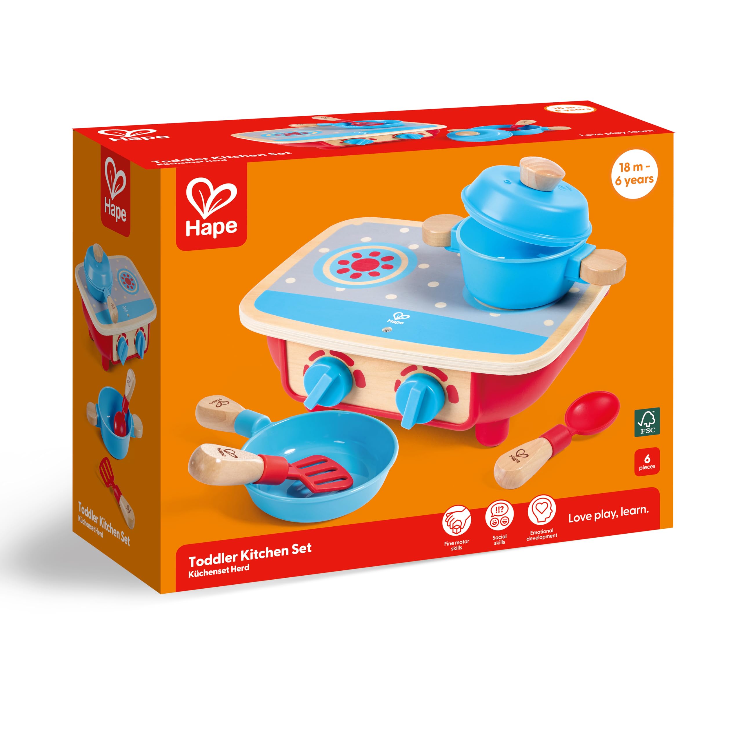 Hape Cucina e accessori Set cucina giocattolo in legno