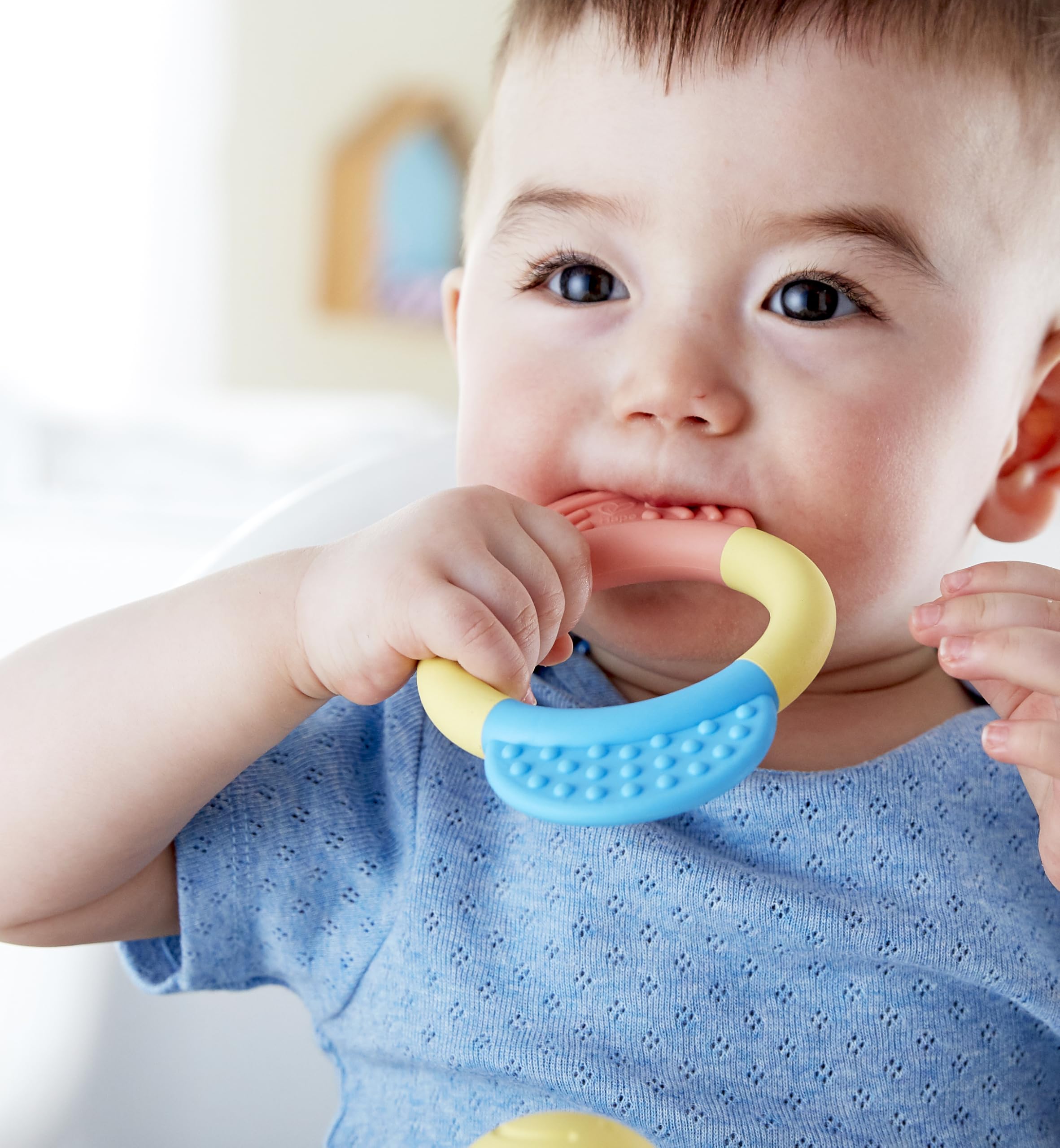 Hape Giocattoli per l'infanzia Sonagli e Massaggiagengive set 3 pezzi in riso giapponese
