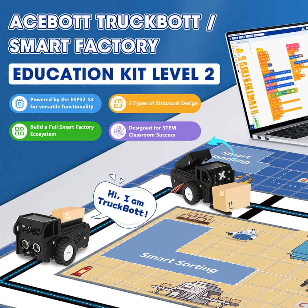 ACEBOTT Education Solution Series QE032 TruckBott kit auto intelligente STEM