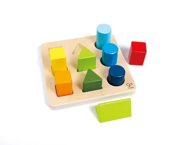 Hape Giocattoli per le abilità motorie E0426 Incastro di Colori e Forme