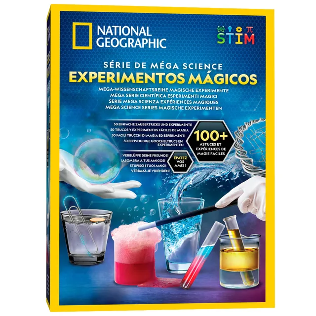National Geographic Kit scientifici e di scoperta Magia Scientifica 100 esperimenti