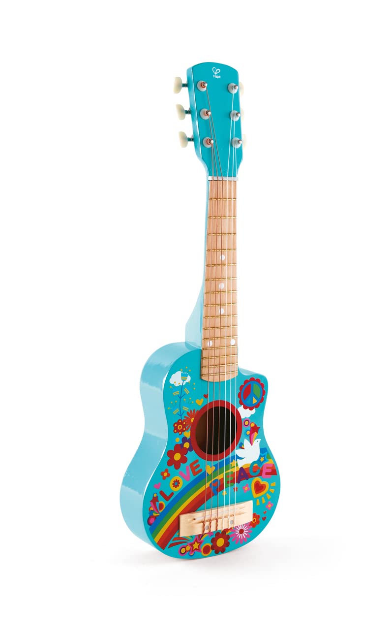 Hape Giochi musicali Chitarra Figli dei Fiori blu guitalele