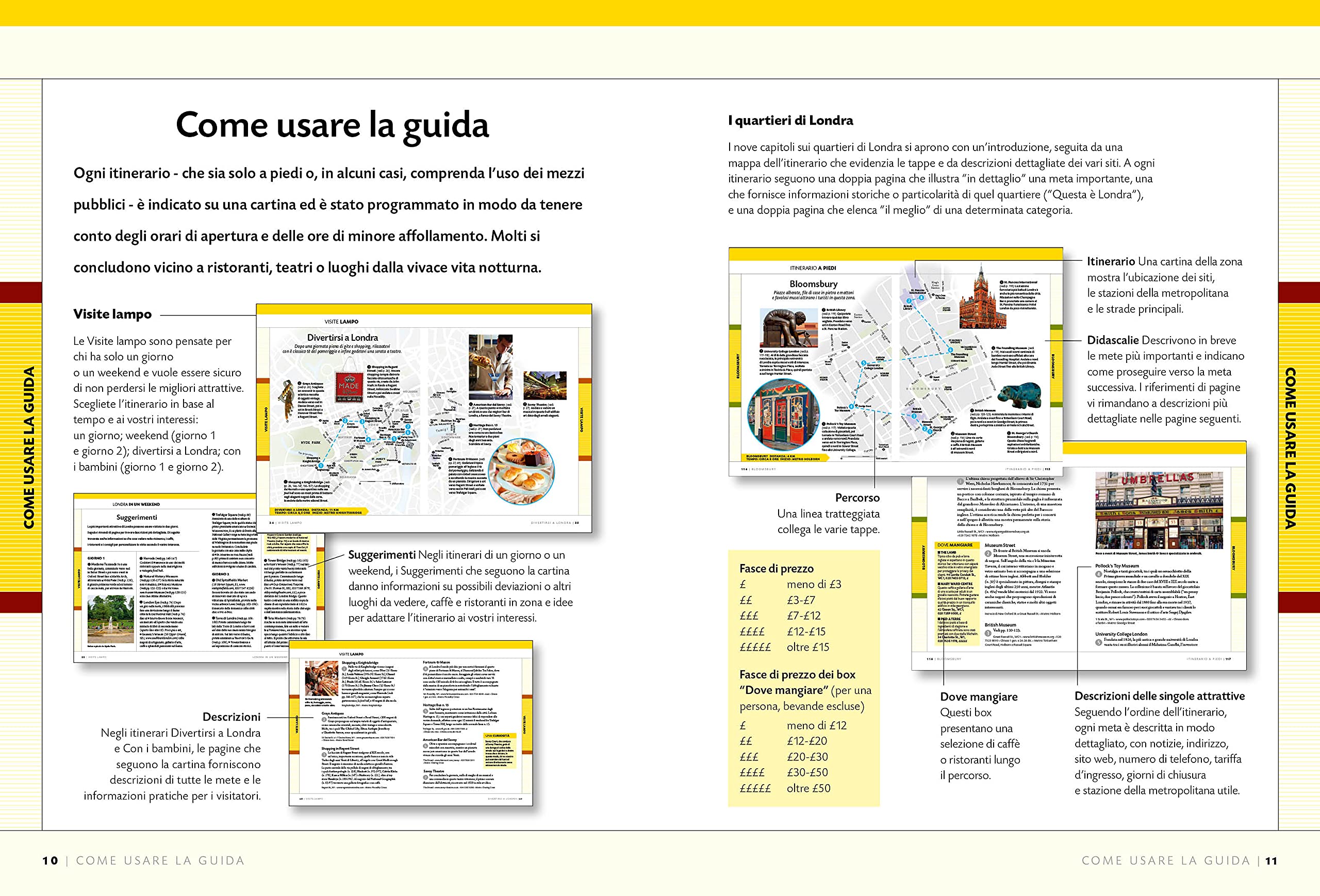 National Geographic Traveler Londra guida a piedi con mappa