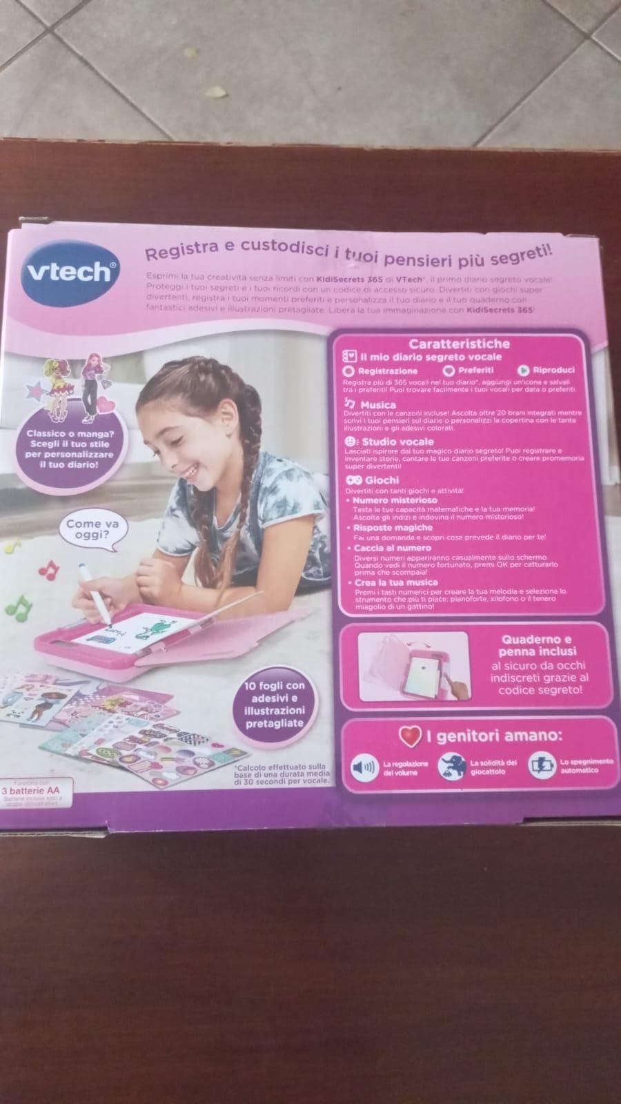 VTech KidiSecrets 365 diario segreto vocale personalizzabile