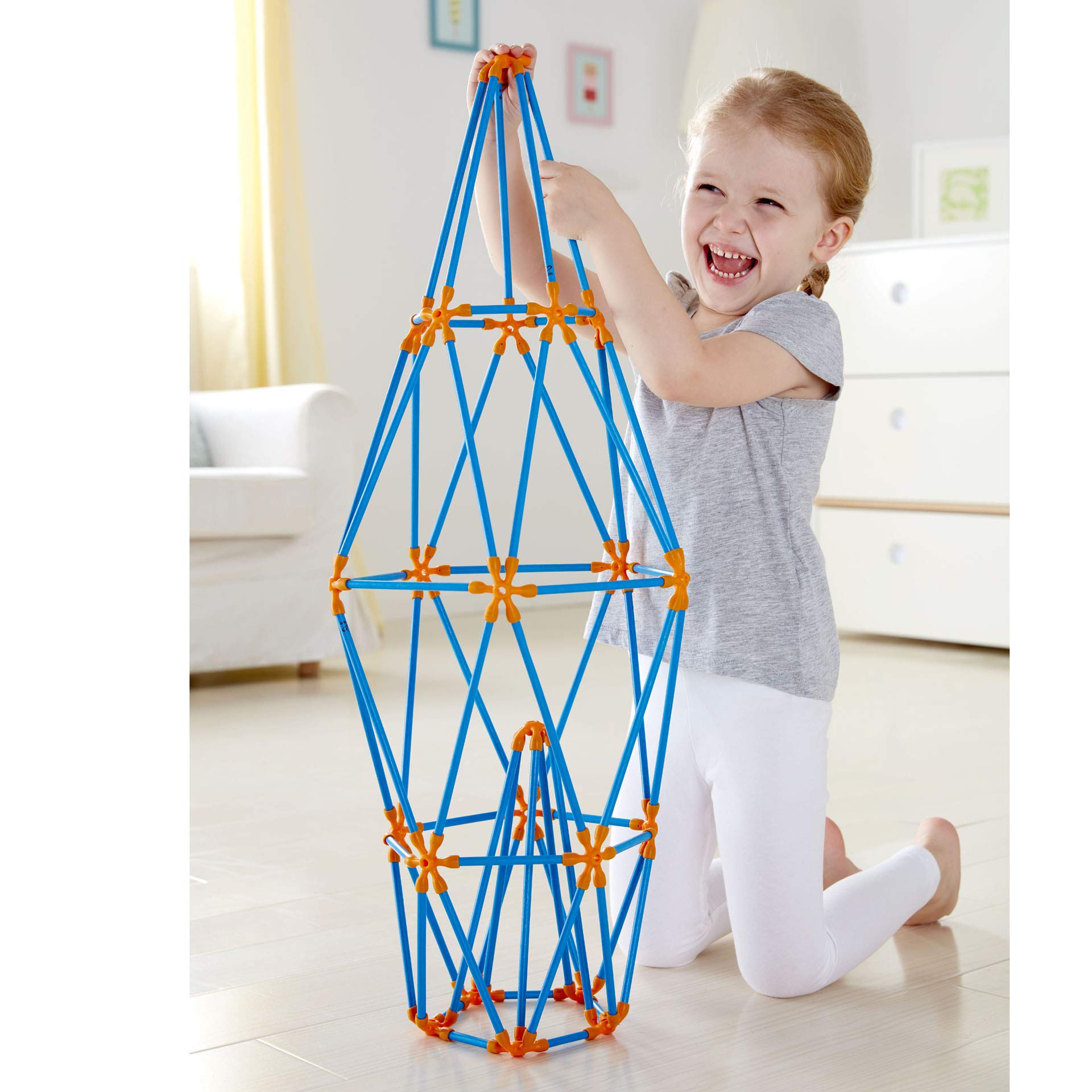 Hape Montare e costruire E5566 Kit Multi-Torre costruzioni bambù creativo