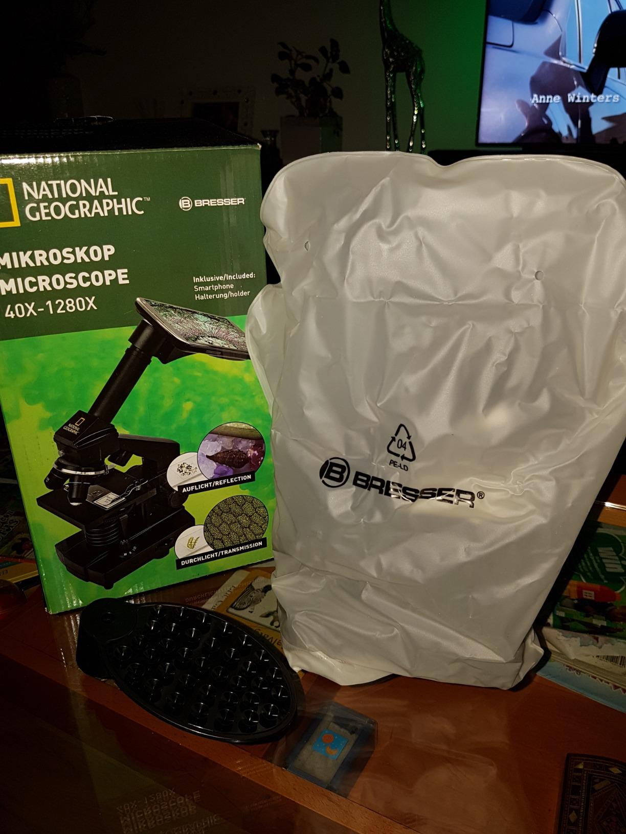 National Geographic Microscopi 9039001 Microscopio 40X-1280X con smartphone