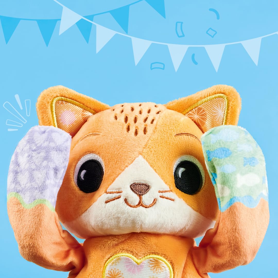 VTech Minù Gattino Cucù, peluche interattivo con suoni e musiche