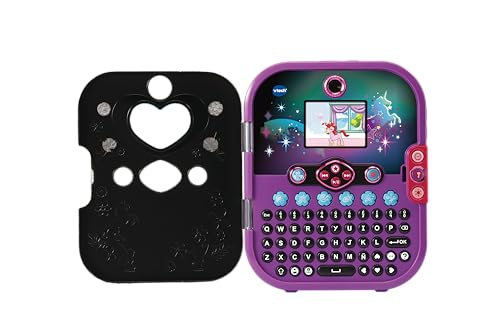 VTech KidiSecrets Selfie Music 2.0 Black Version diario segreto elettronico con doppia fotocamera