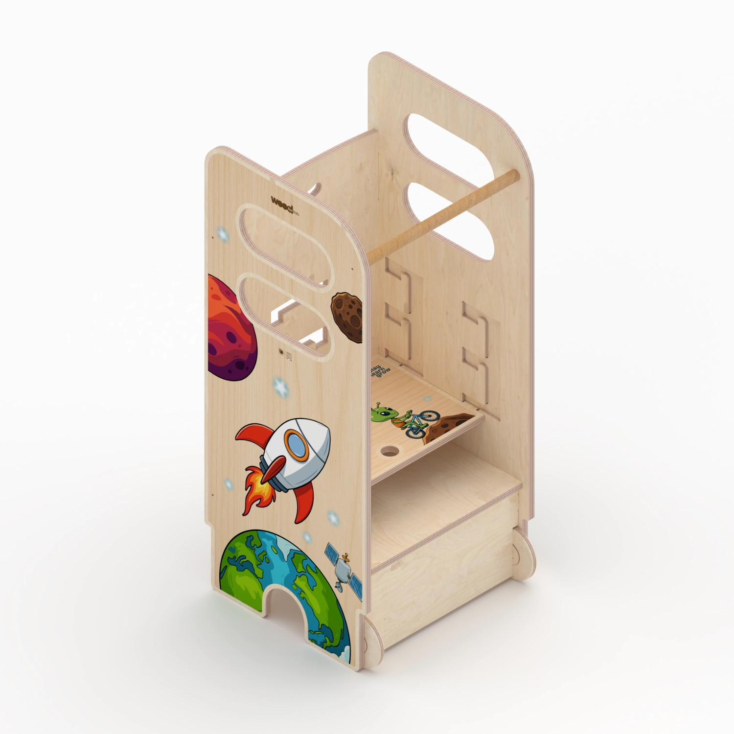Il Pianeta delle idee Wood for Kids Montessori Torre della crescita Montessori torre in legno