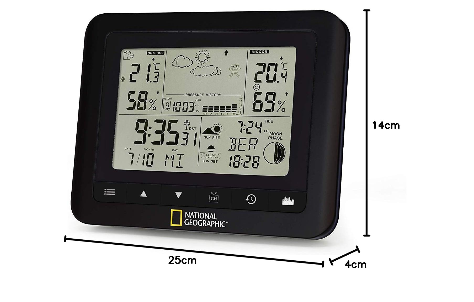 National Geographic Stazioni meteorologiche stazione meteo radio nera