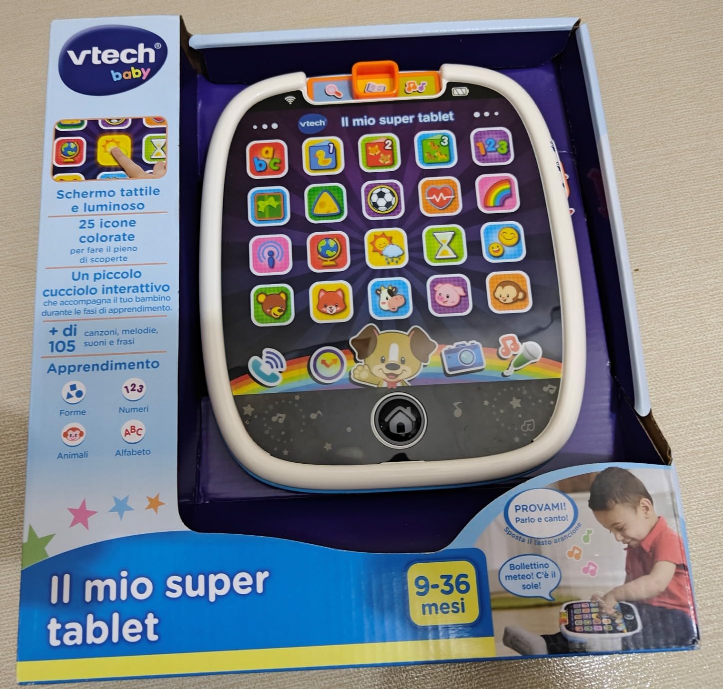 VTech Giocattoli 1-3 anni Il Mio Super Tablet interattivo 9-36 mesi