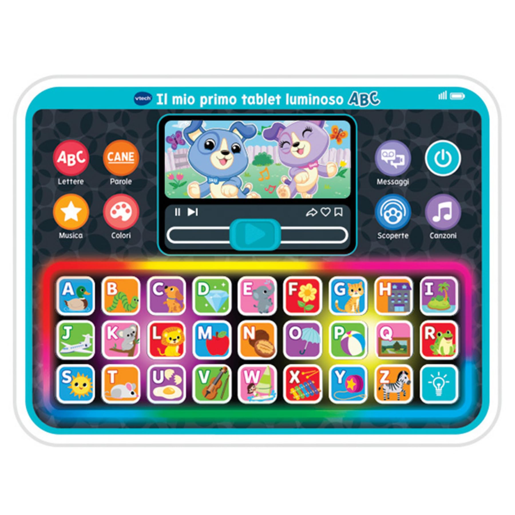 VTech Giocattoli 1-3 anni Il Mio Primo Tablet Luminoso ABC tablet italiano