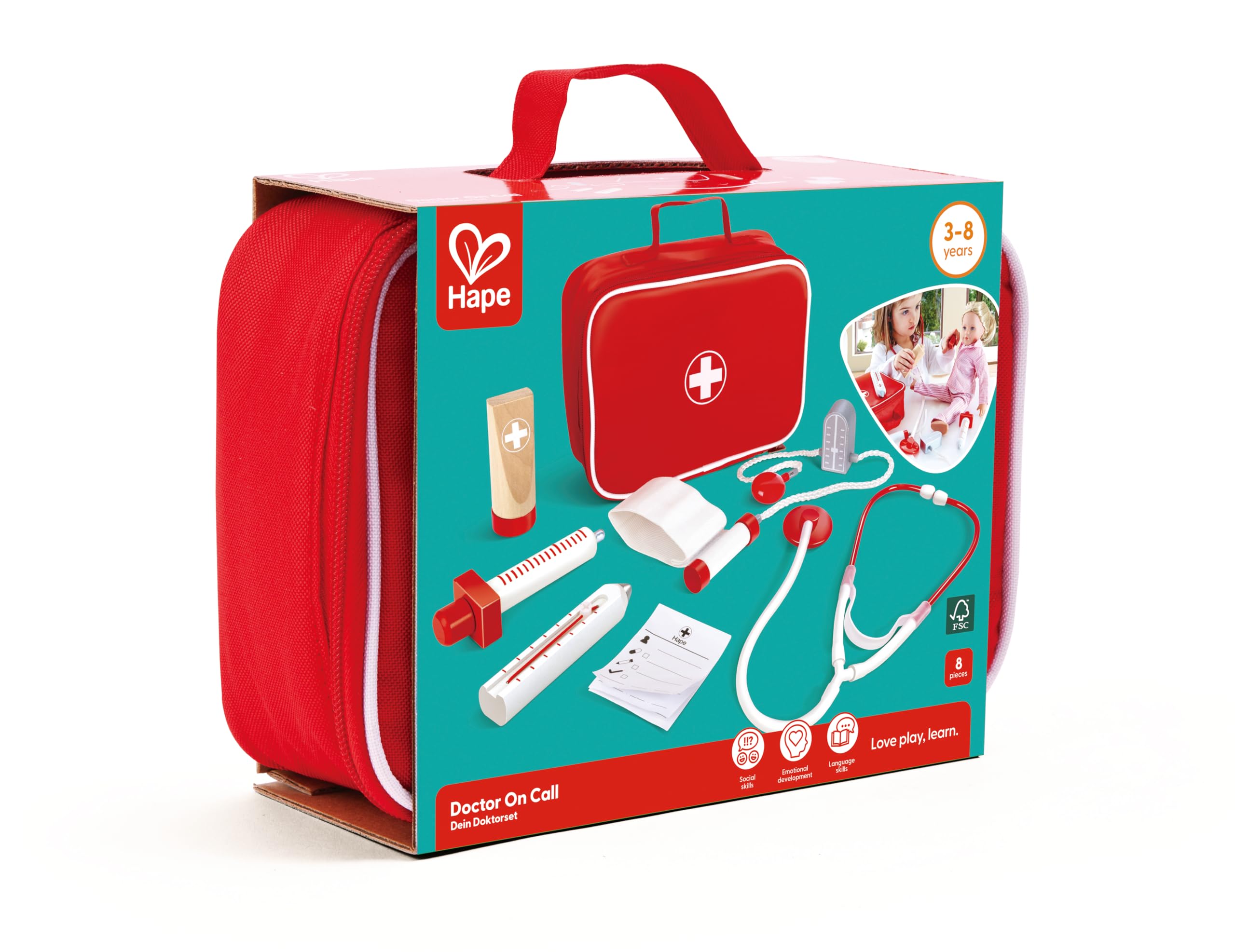 Hape Giochi di ruolo Il Medico di Turno set dottore dai 3 anni