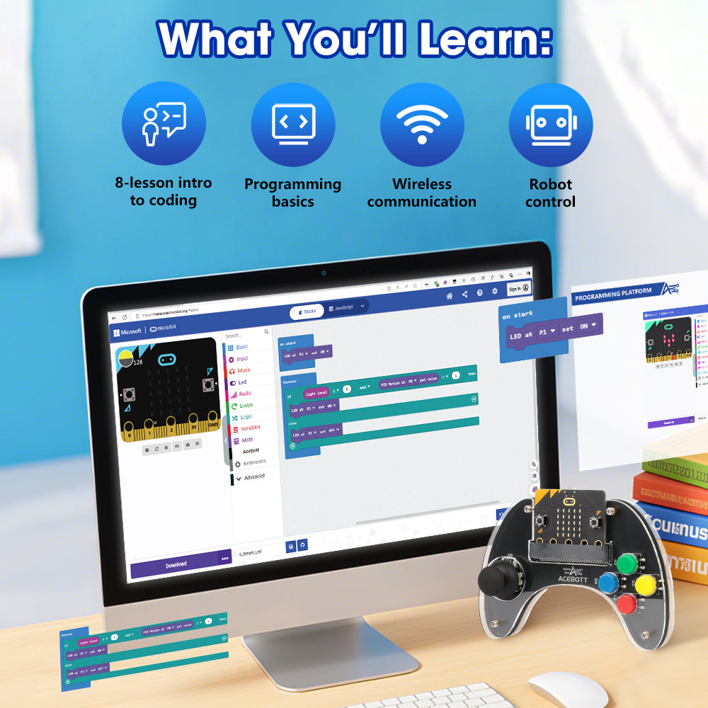 ACEBOTT Expansion Pack Series QD026 controller wireless per micro:bit