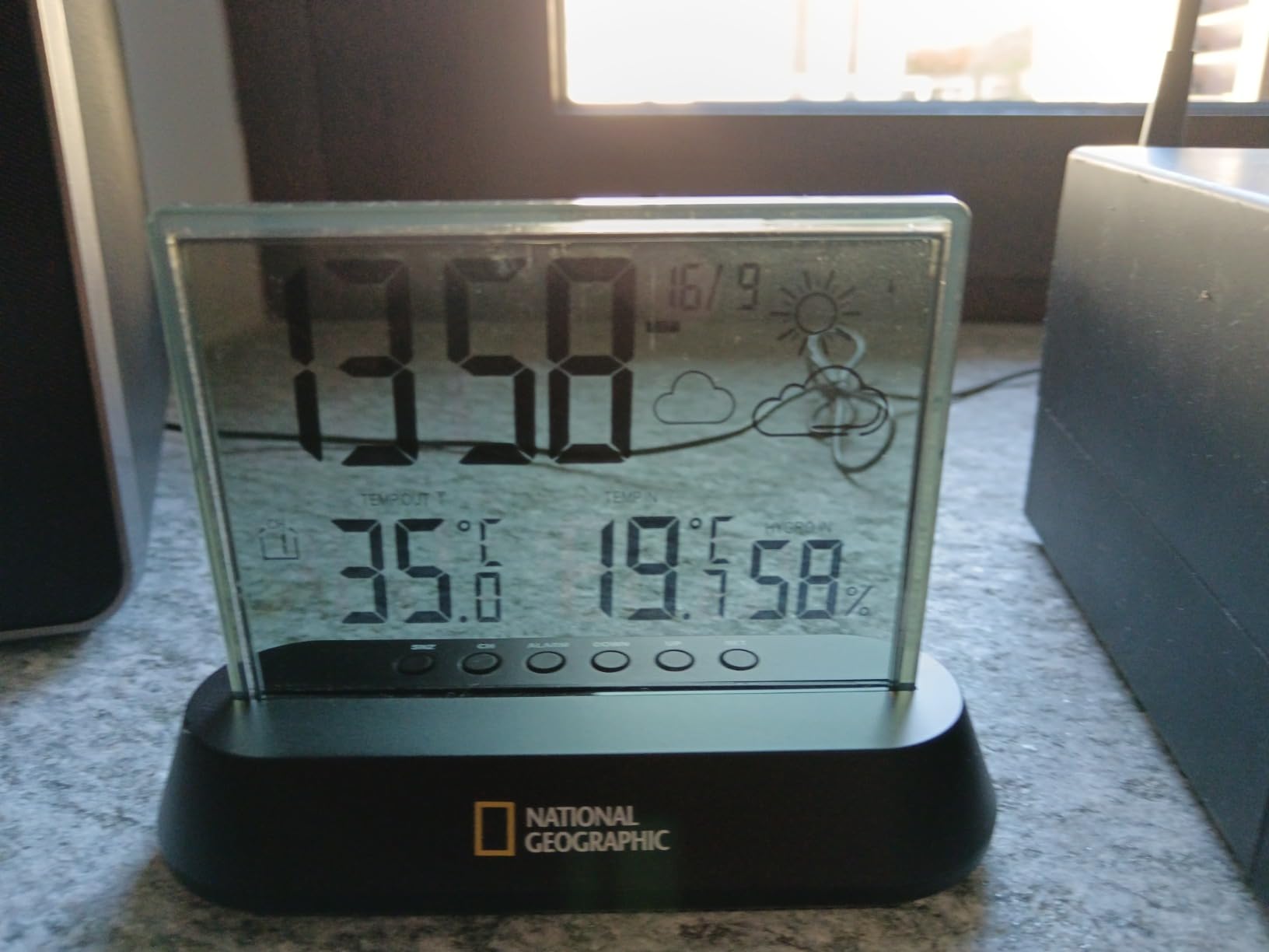 National Geographic Stazioni meteorologiche ed elettronica outdoor stazione meteo trasparente
