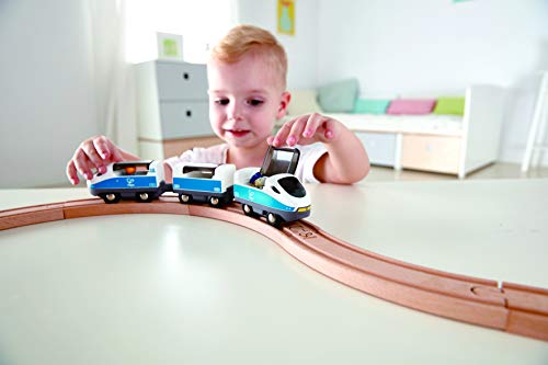 Hape Treno Set treno passeggeri con pista a 8 in legno