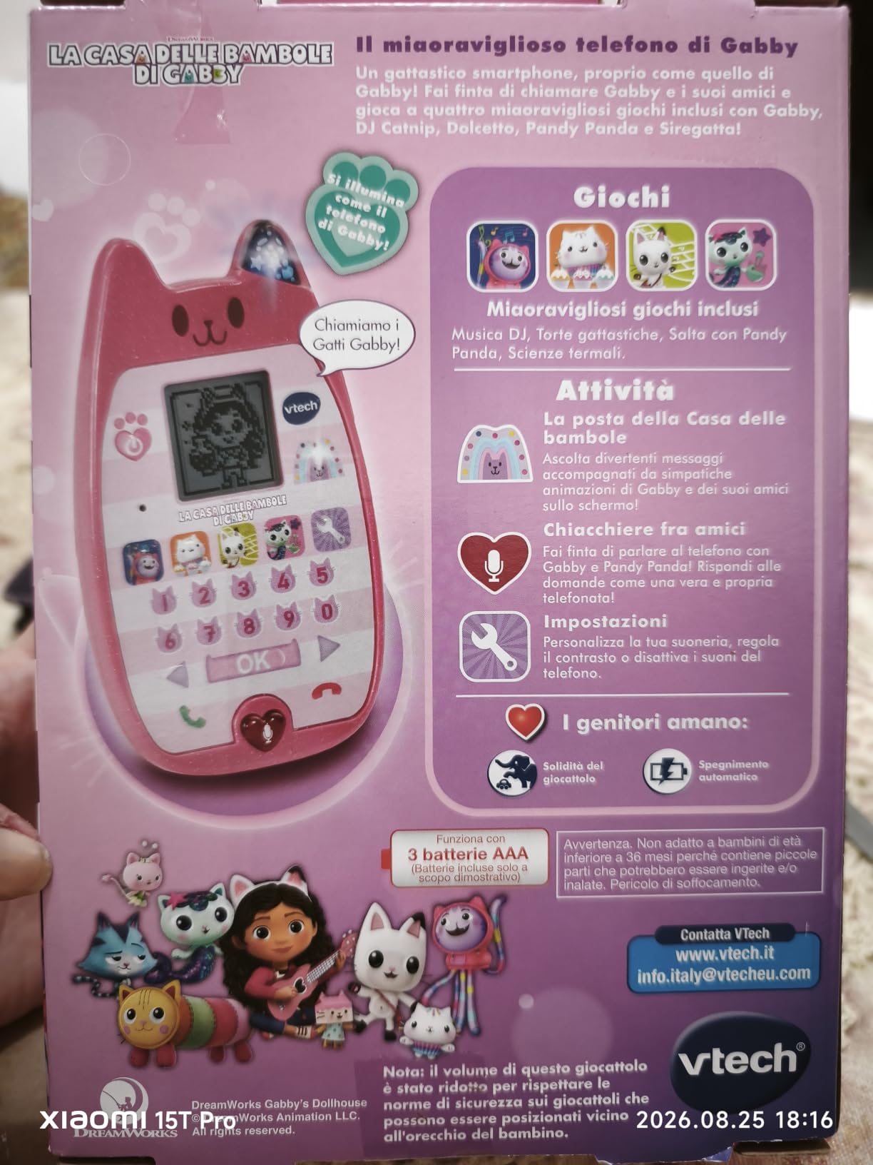 VTech Giocattoli 3-6 anni Il mio meraviglioso telefono di Gabby giocattolo rosa
