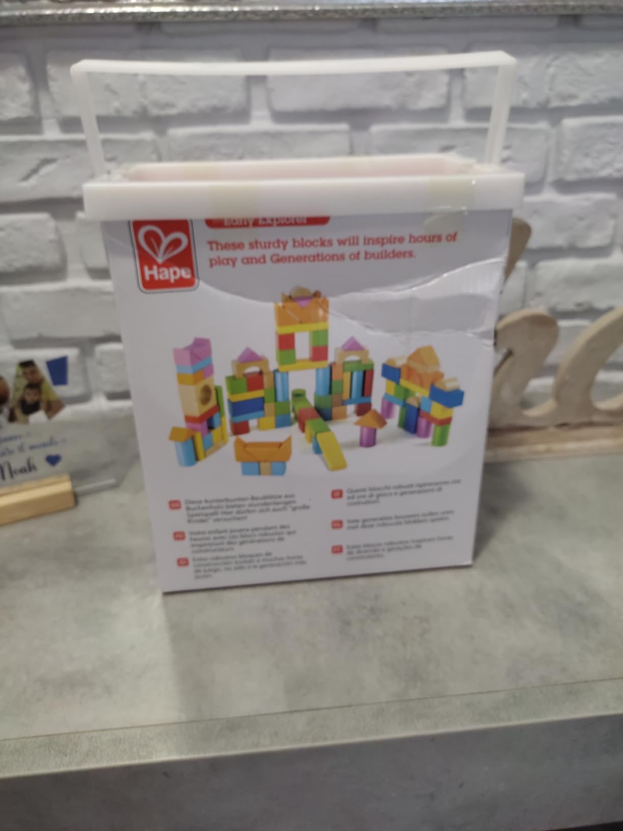 Hape Montare e costruire Fantastici Blocchi 101 pezzi in faggio