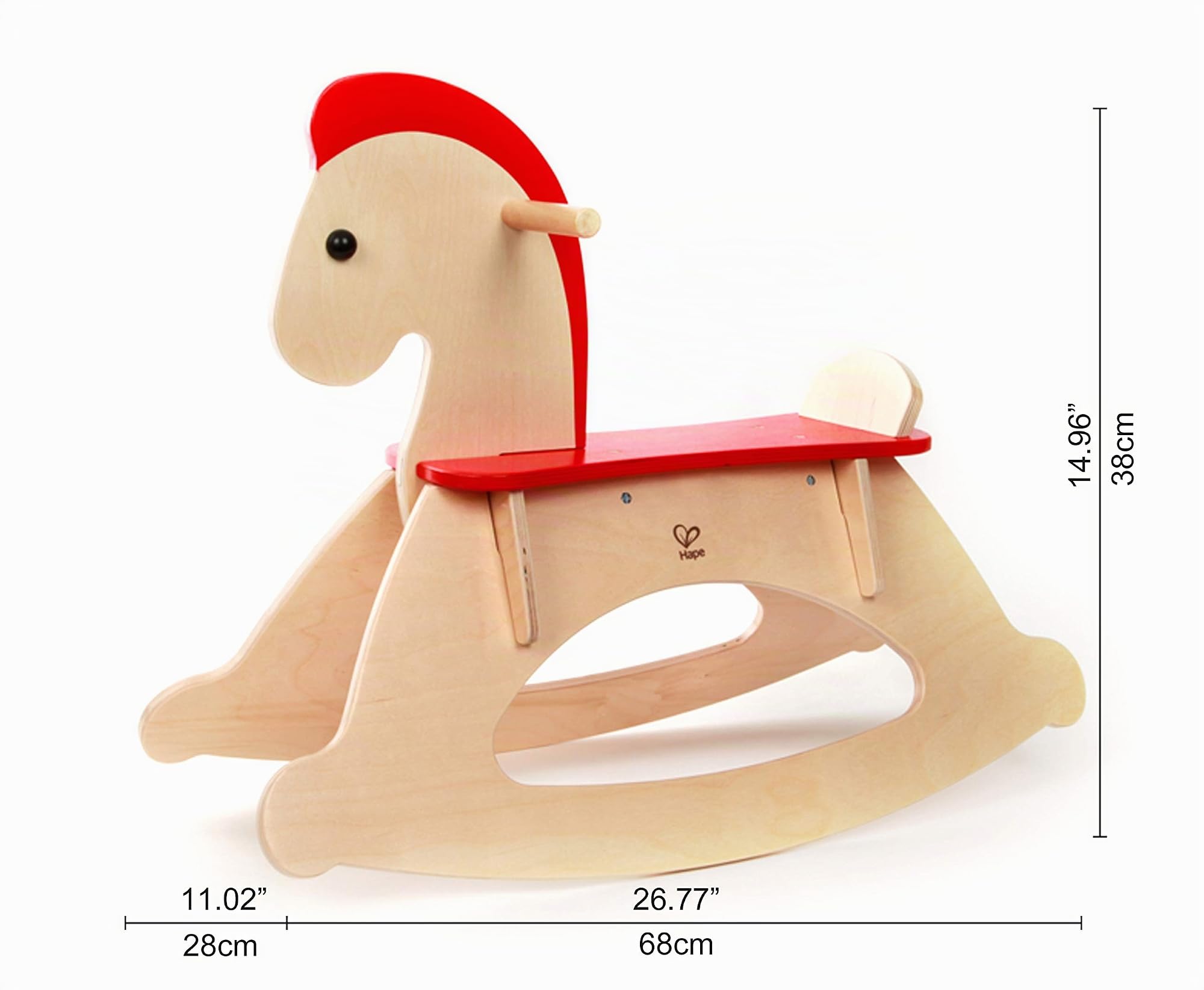 HAPE Spingi e cammina E0100 cavallino a dondolo in legno