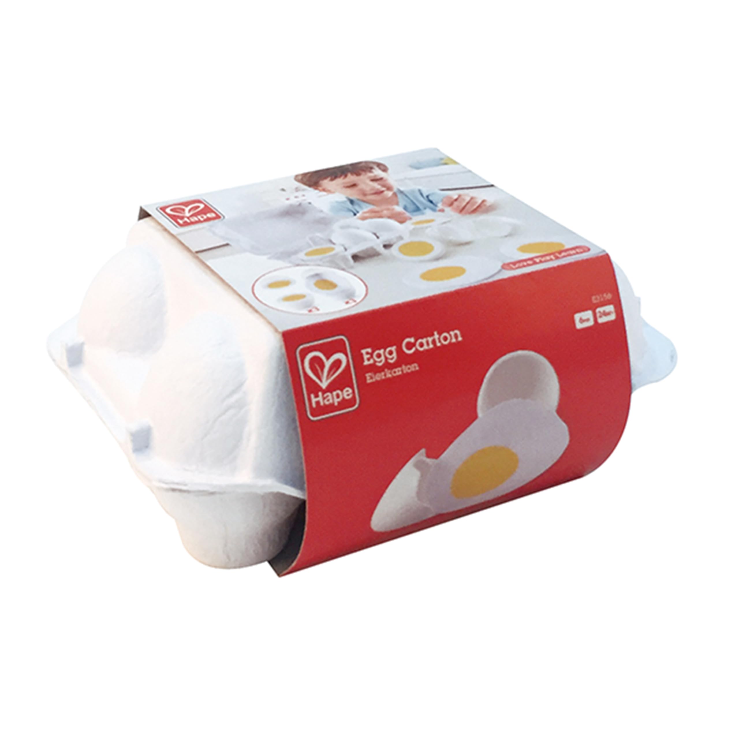 Hape Cucina e accessori Cartone delle Uova set di sei uova in legno