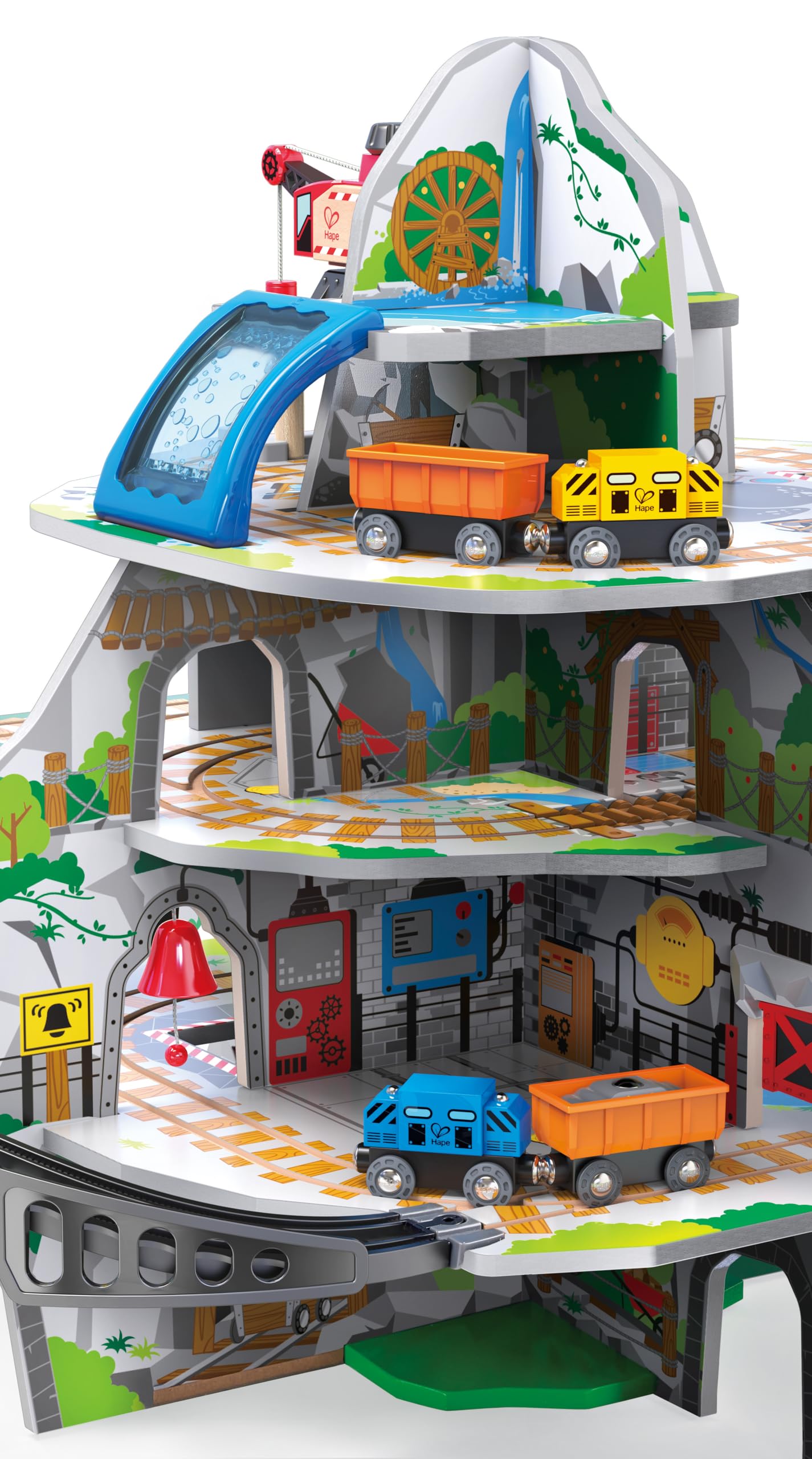 Hape Treno Mega Miniera Montana set ferroviario multilivello