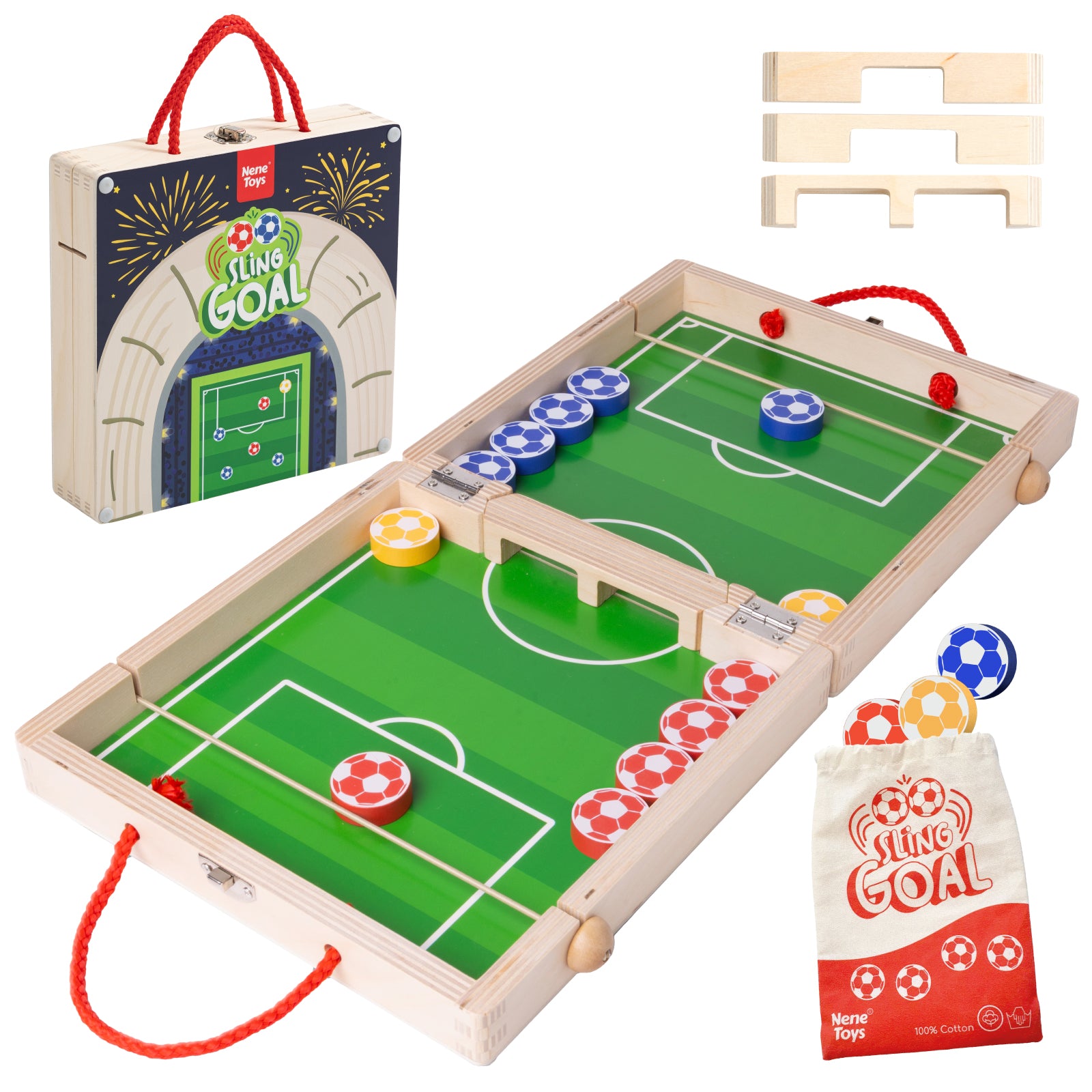 Nene Toys Family Games Sling Goal gioco di lancio in legno