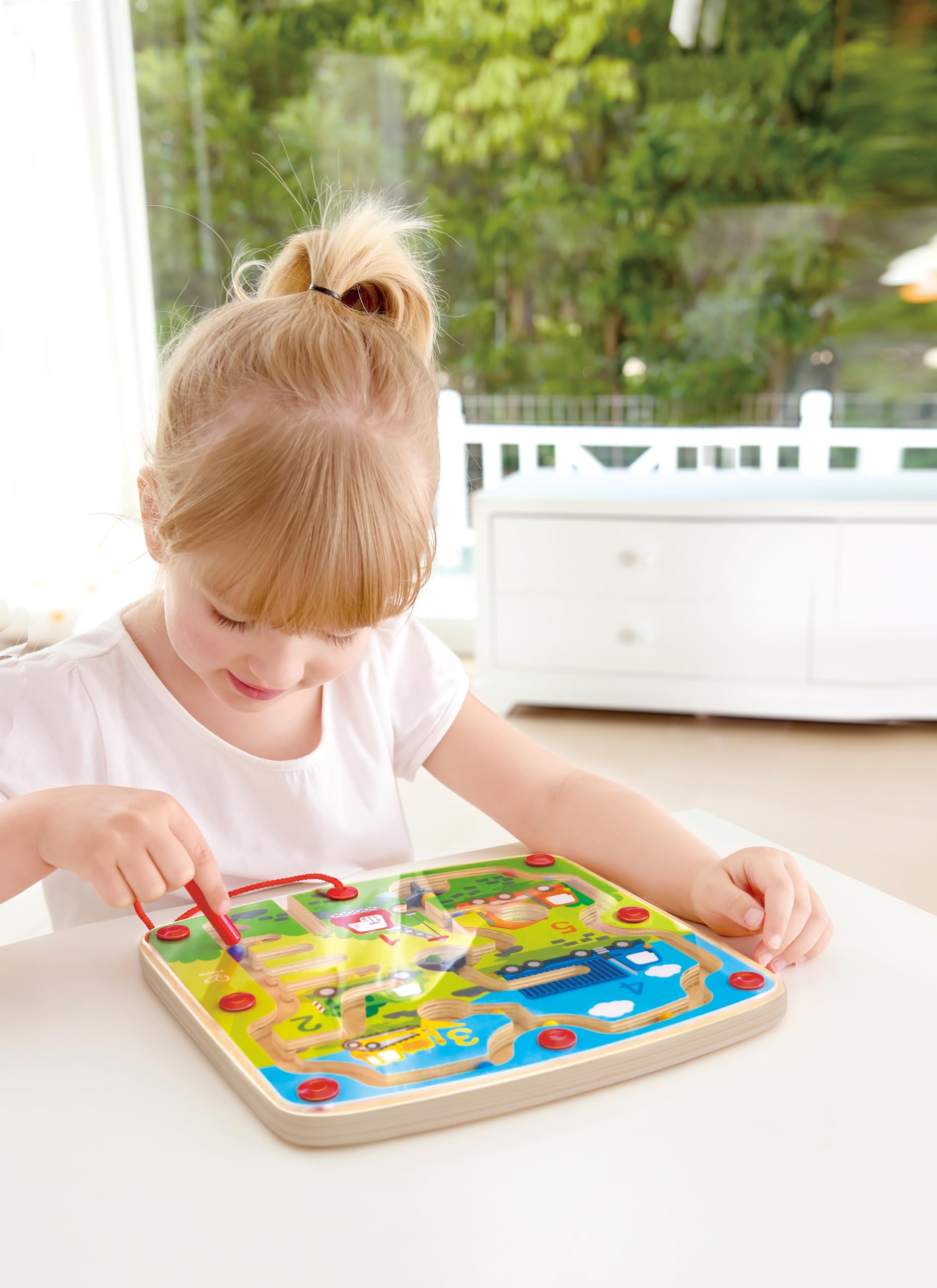 Hape Puzzle labirinto magnetico Cantiere edile e numeri
