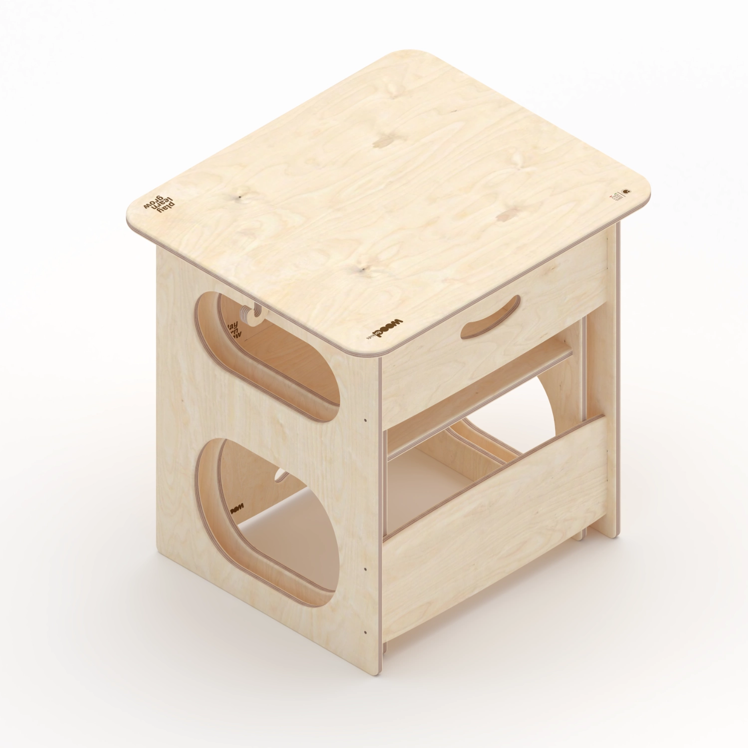 Il Pianeta delle idee Wood for Kids Montessori Banco e poltrona della crescita Montessori